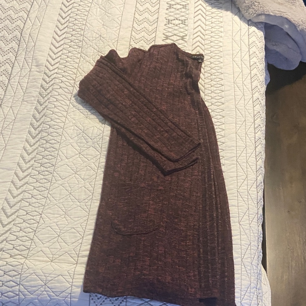 Elegant Maroon Cardigan Sweater